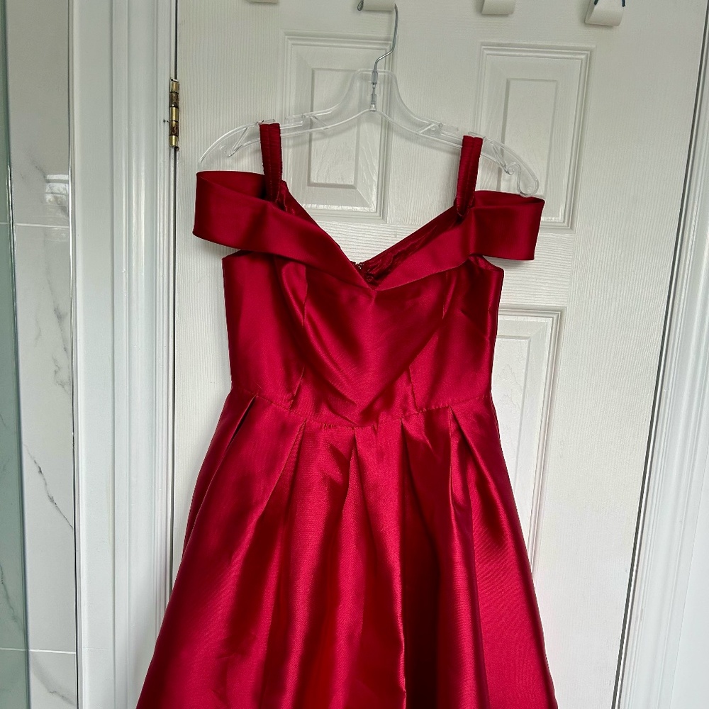Honey Red Taffeta Chelsea Dress